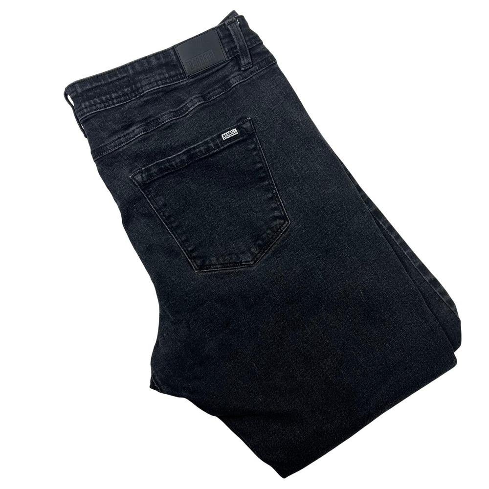 Barbell Apparel Straight Athletic Fit Jeans Mens 40x29 Black Stretch Performance
